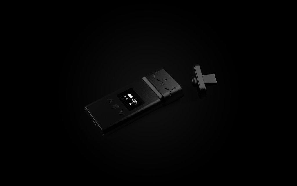 Vaporisateur portable AirVape X avec l'embout retiré