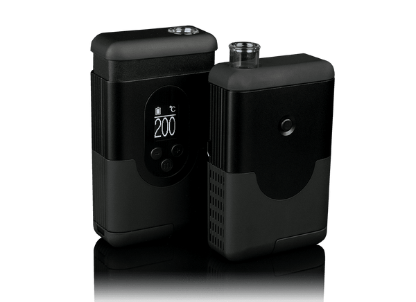Two black Arizer ArGo portable vaporizers